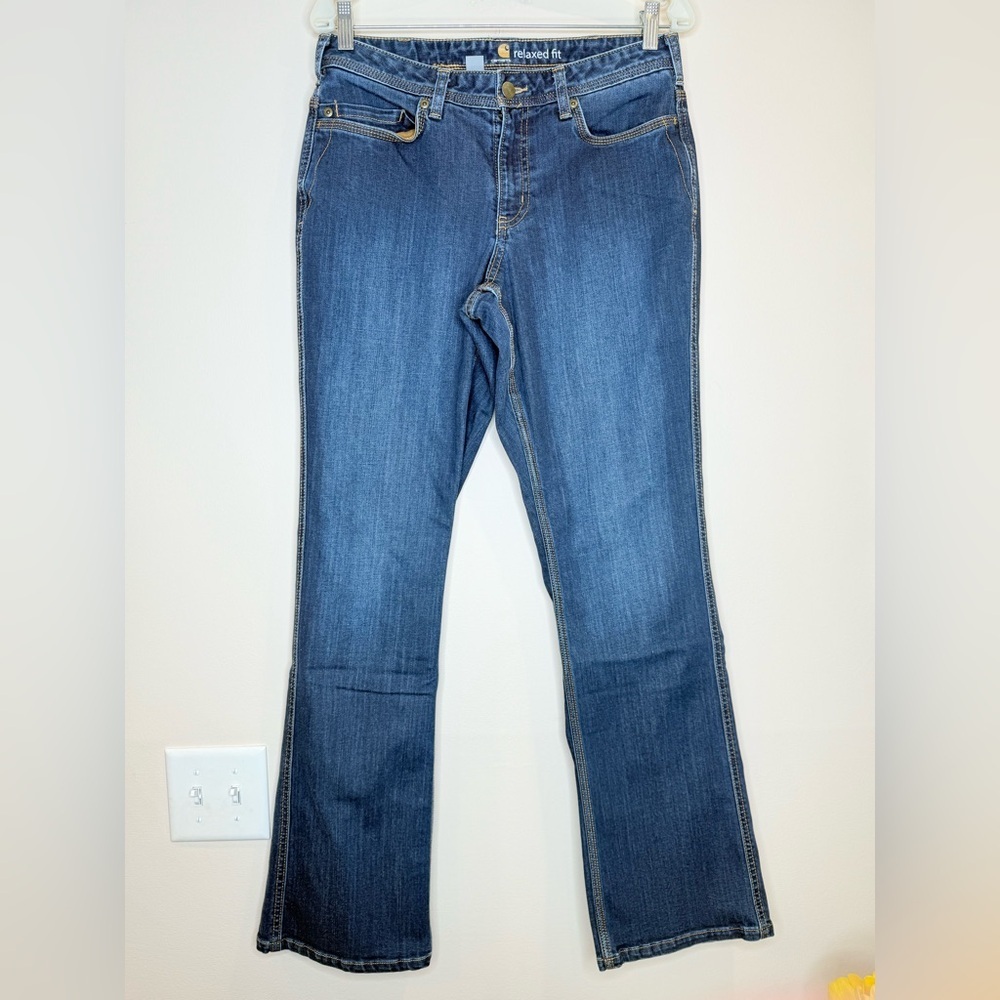 🔥Carhartt Relaxed Fit Blue Mid-Rise Women Jeans🔥